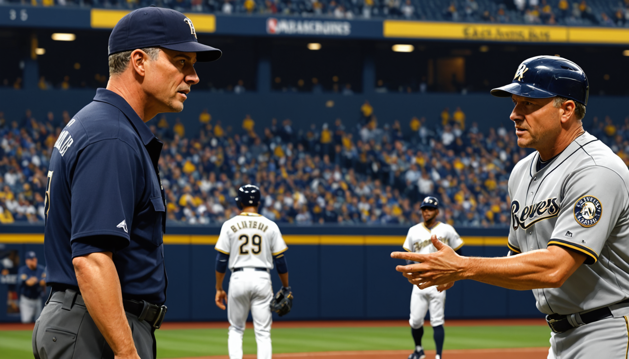 MLB umpire draws criticism, laughter for bizarre call during Brewers-Rays game