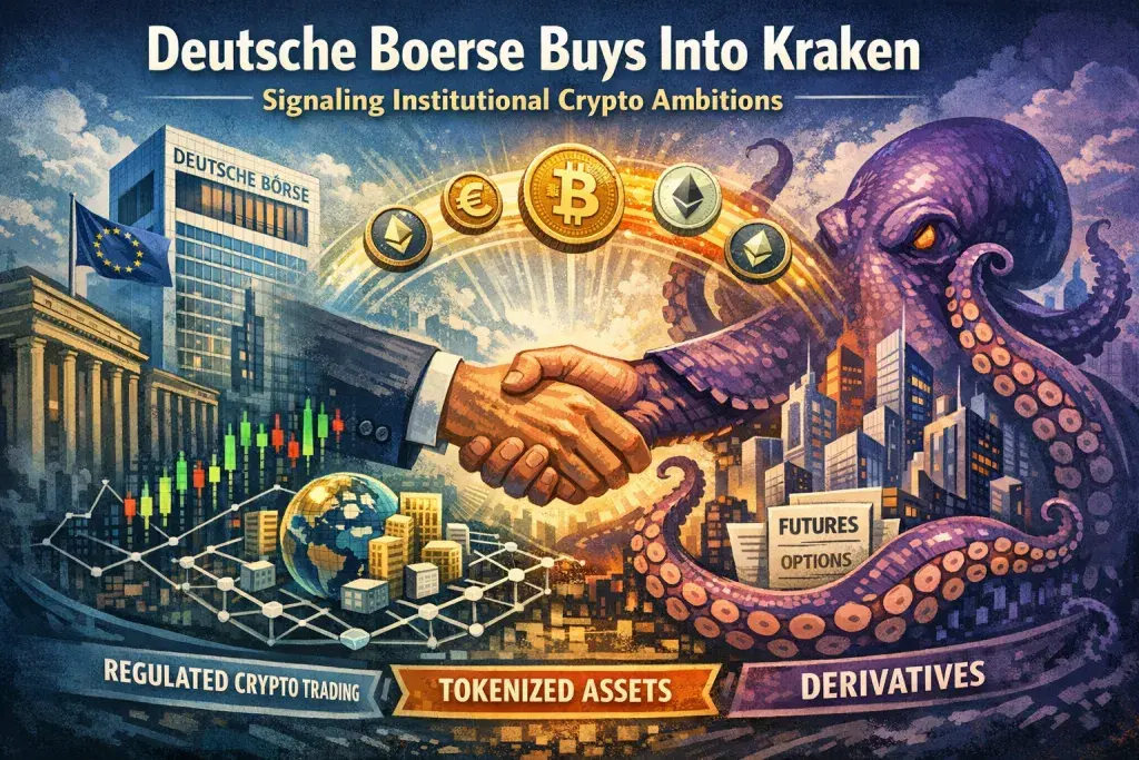 Deutsche Boerse Buys Into Kraken, Signaling Institutional Crypto Ambitions