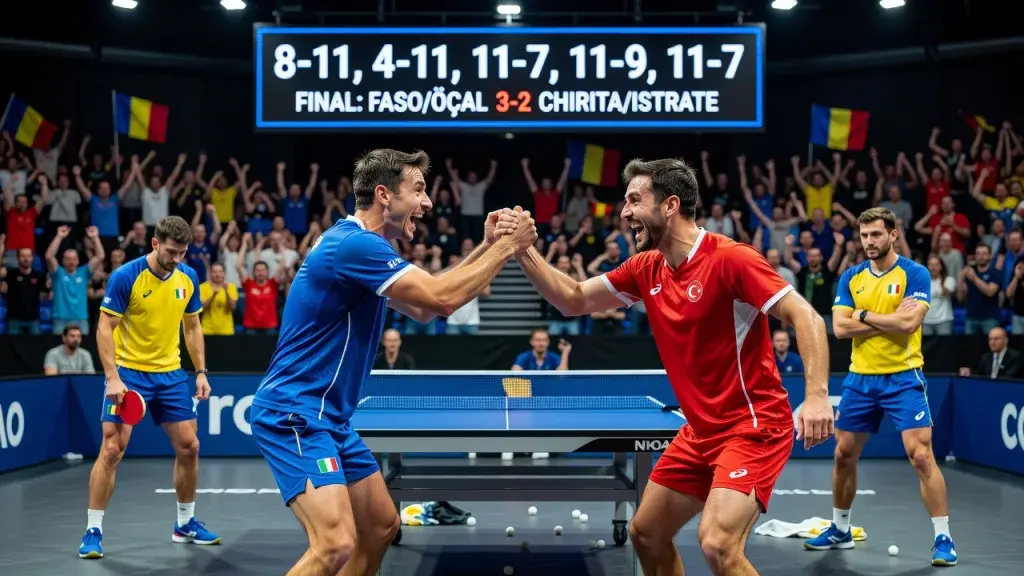 Faso and Öçal Stun Second Seeds Chirita and Istrate in Cluj-Napoca Doubles Upset