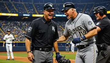 MLB umpire draws criticism, laughter for bizarre call during Brewers-Rays game