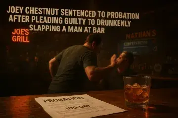 Joey Chestnut sentenced to probation after pleading guilty to drunkenly slapping a man at bar